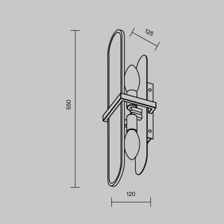 Maytoni MOD099WL-02G