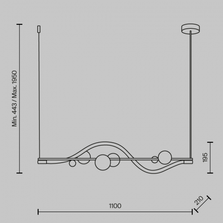 Maytoni MOD289PL-L13BS3K