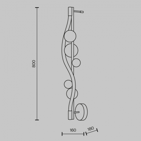 Maytoni MOD289WL-L18BS3K