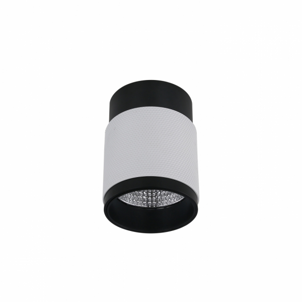 Накладной светильник iLedex Delta 1955-10W-3000K-36 BK+WH