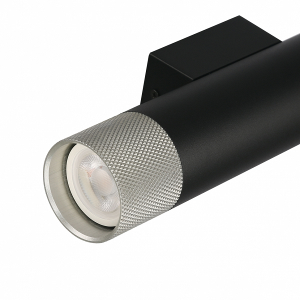 Настенный светильник iLedex Delta 2365-2 BK+SL