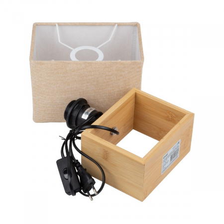 Uniel UML-B401 E27 LIGHT GREY/WOOD