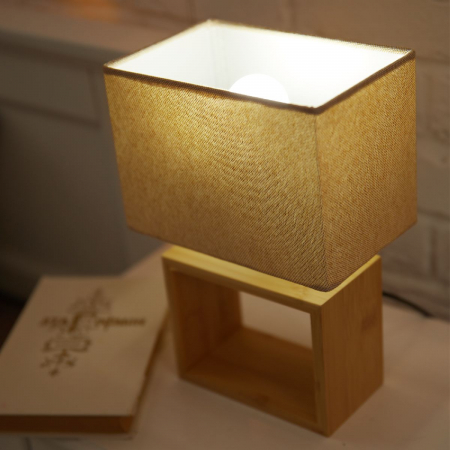 Uniel UML-B401 E27 LIGHT GREY/WOOD