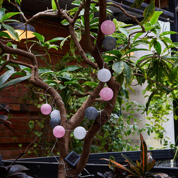 Садовая гирлянда на солнечной батарее Uniel USL-S-230/PM1800 COTTON BALLS-1 UL-00011593