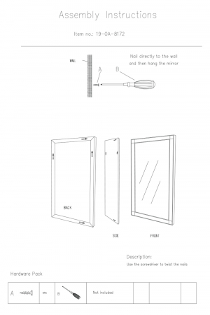 Garda Decor 19-OA-8172