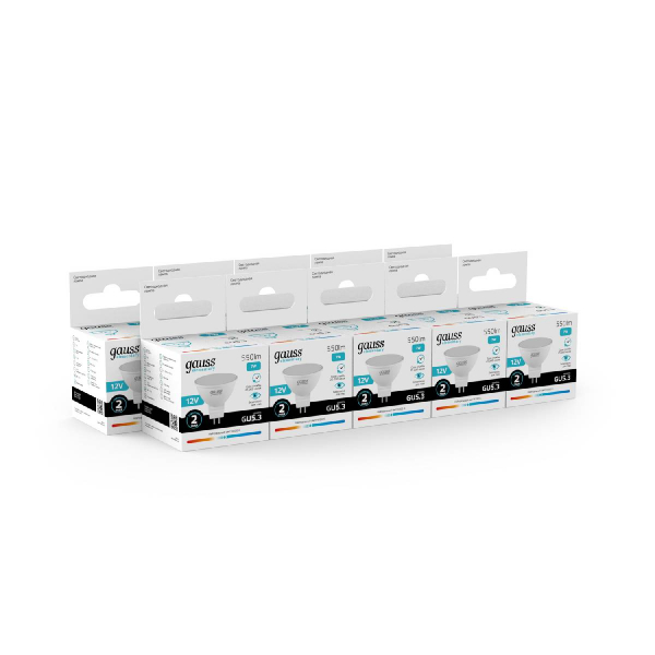 Лампа светодиодная Gauss Elementary MR16 GU5.3 7W 4100K матовая 11527