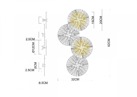 Arte Lamp A1258AP-4PB