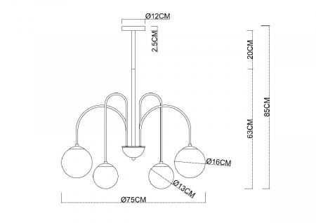 Arte Lamp A1675LM-6BK
