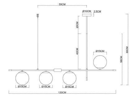 Arte Lamp A2225SP-4BK