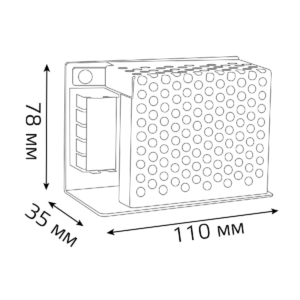 Блок питания Gauss 50Вт DC24 IP20 202002050