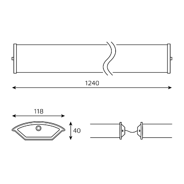 Линейный потолочный светильник Gauss ДПО 909427212