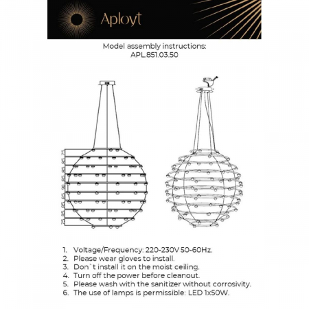 Aployt APL.851.03.50