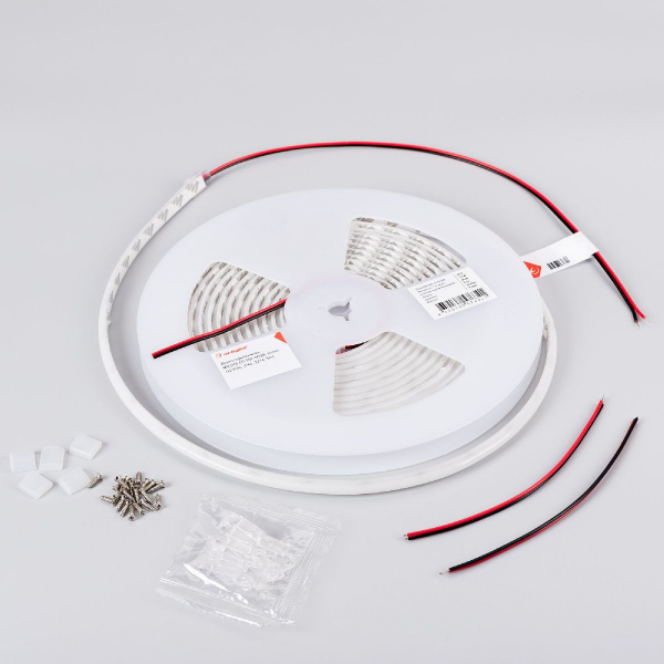 Светодиодная лента герметичная Arlight MICROLED-PW-M288-10mm 24V Warm2700 (12 W/m, IP66, 2216, 5m) 046753