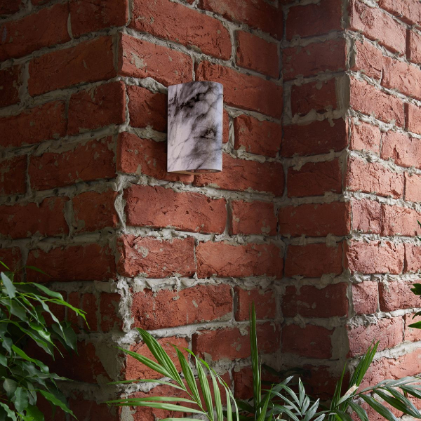 Уличный настенный светильник Uniel UUL-P52A 2х6W/GU10 IP65 MARBLE UL-00011360