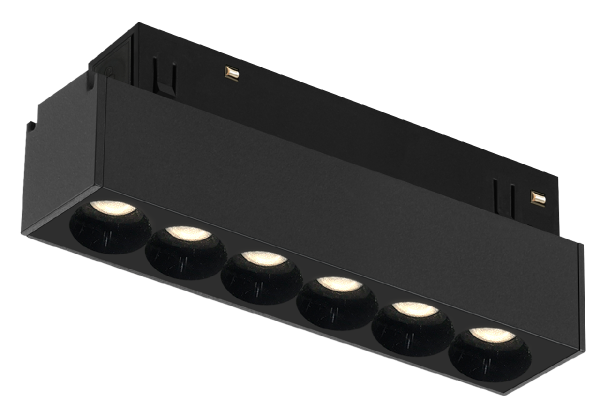 Трековый магнитный светильник iLedex Vision 4822-002-L120-6W-38DG-4000K-BK