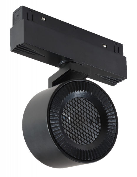 Трековый магнитный светильник iLedex Vision 4822-010-D82-12W-38DG-4000K BK (WALL WASHER)