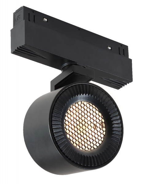 Трековый магнитный светильник iLedex Vision 4822-010-D82-12W-38DG-4000K BK (WALL WASHER)