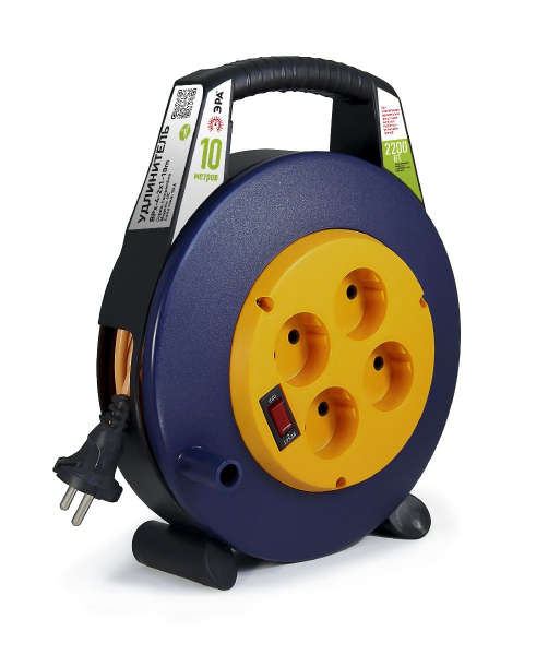 Удлинитель силовой Эра BPx-4-2x1-10m Б0052926