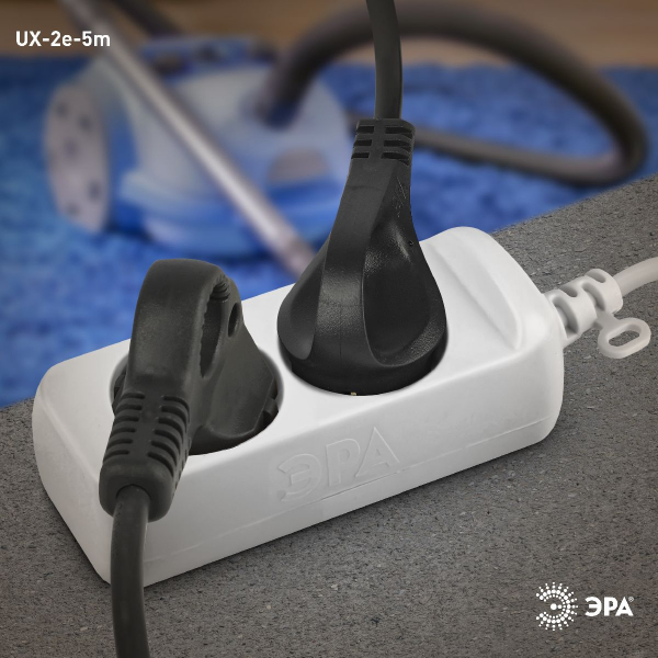 Удлинитель электрический Эра UX-2e-5m Б0038574