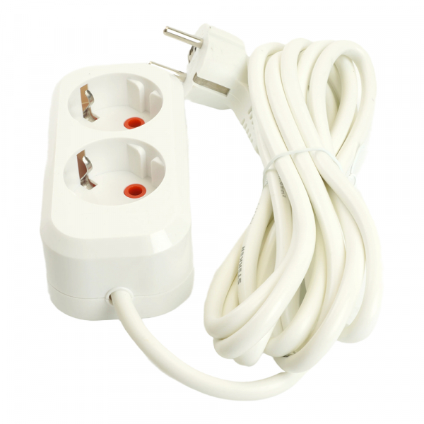 Удлинитель двухместный Stekker Home 49339