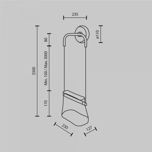 Настенный светильник Maytoni Cabaret MOD170WL-L8BS3K1
