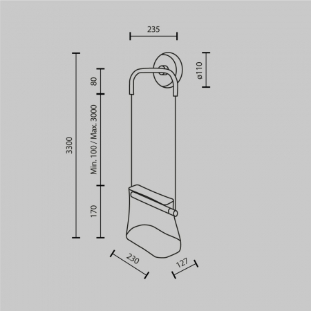 Maytoni MOD170WL-L8BS3K1