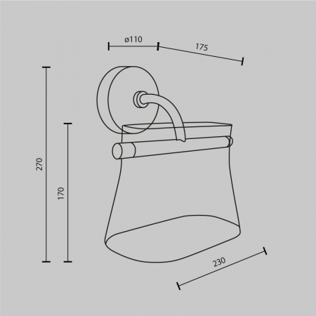 Maytoni MOD170WL-L8BS3K2