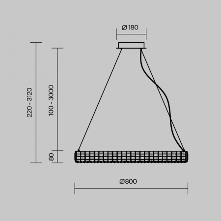 Maytoni MOD335PL-L40CH3K