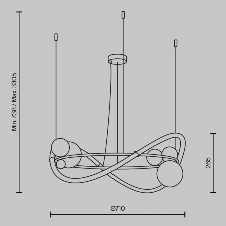Maytoni MOD289PL-L44BS3K