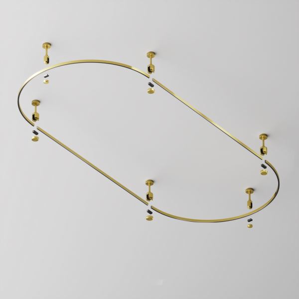 Шинопровод магнитный полукруг Maytoni Flarity TRX154-SR-D800-BS