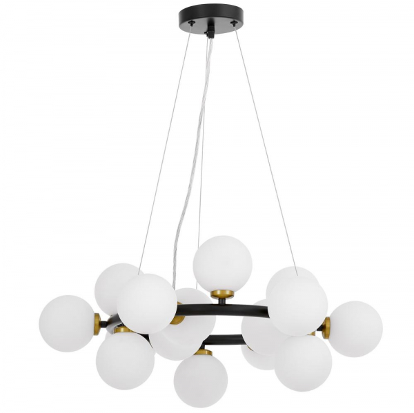Подвесная люстра Lumina Deco Marsiada LDP 6033-15 BK+MD
