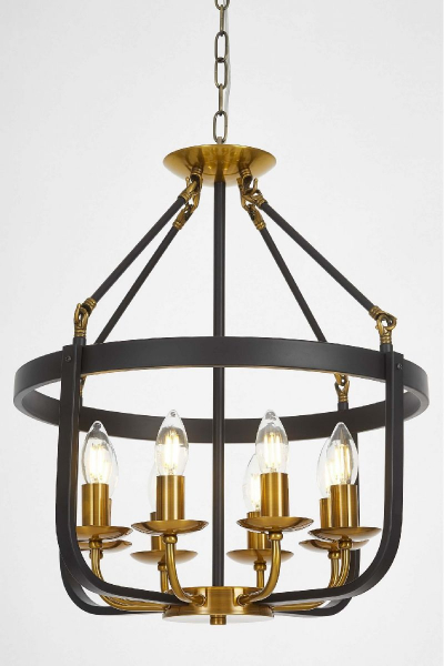 Подвесная люстра Lumina Deco Berling LDP 8024-8 BK+MD