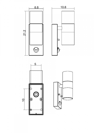 Arte Lamp A3322AL-2BK
