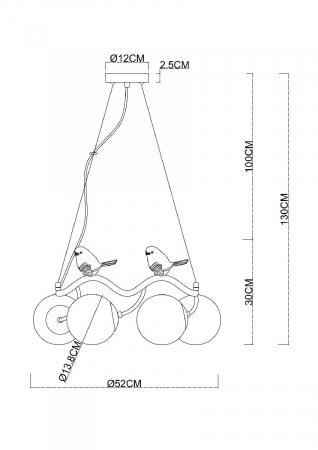 Arte Lamp A9712LM-6SG