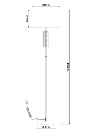 Arte Lamp A4097PN-1CC