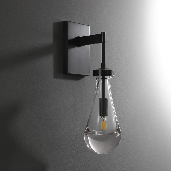 Бра DeLight Collection Raindrop MT9093-1W black brushed gold
