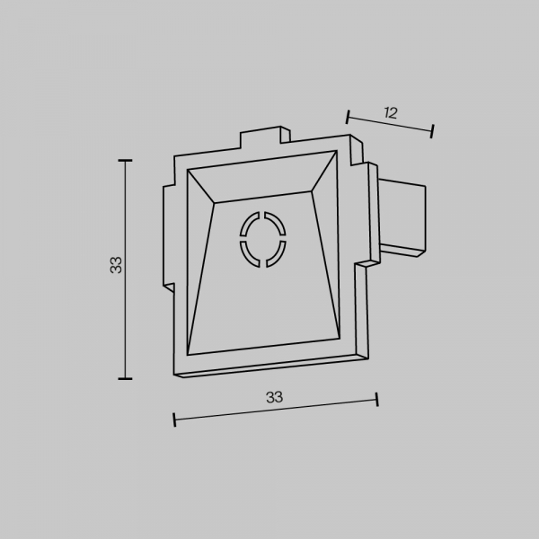 Комплект заглушек к встраиваемому шинопроводу (2 шт.) Maytoni Radity TRA084EC-12W