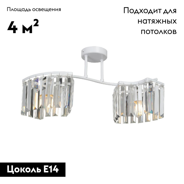 Потолочная люстра Vitaluce V5884-0/2PL