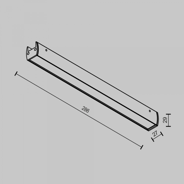 Трековый магнитный светильник Maytoni Basis TR161-1-16W3K-B