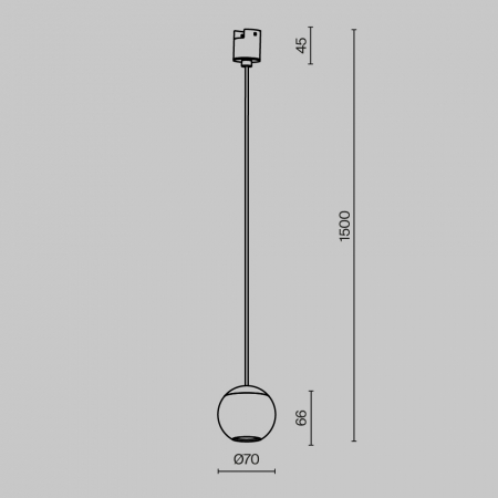 Maytoni TR165-1-8W3K-M-B