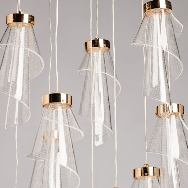 Каскадная люстра De Markt Конти 488013110