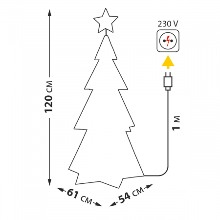 Uniel ULD-R502 220V XMAS TREE