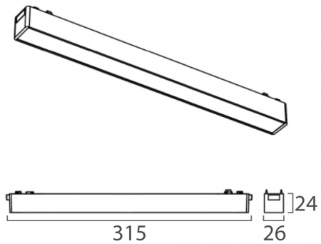 Italline IT09-9012 black 3000K