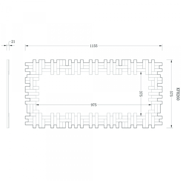 Зеркало Garda Decor KFH260