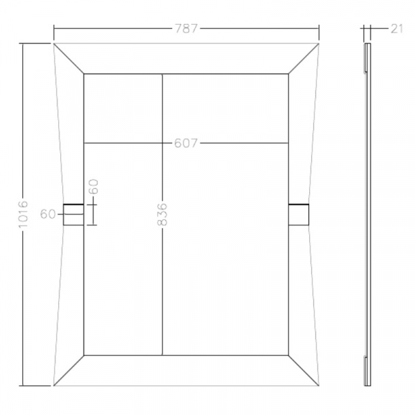 Зеркало Garda Decor KFG123