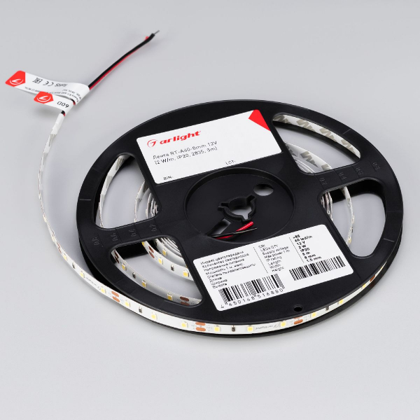 Светодиодная лента Arlight RT-A60-8mm 12V White6000 (2 W/m, IP20, 2835, 50m) 029752(3)