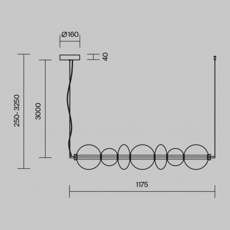 Maytoni MOD307PL-L40B3K