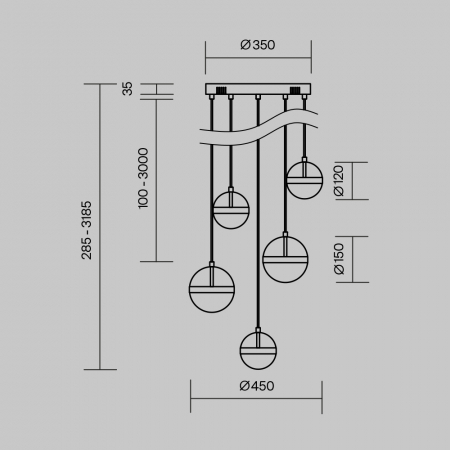 Maytoni MOD295PL-L60BBS3K