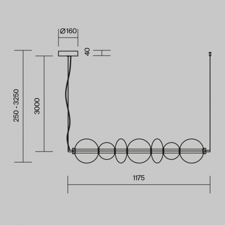 Maytoni MOD307PL-L40BS3K