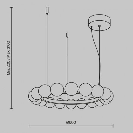 Maytoni MOD331PL-L32BS3K
